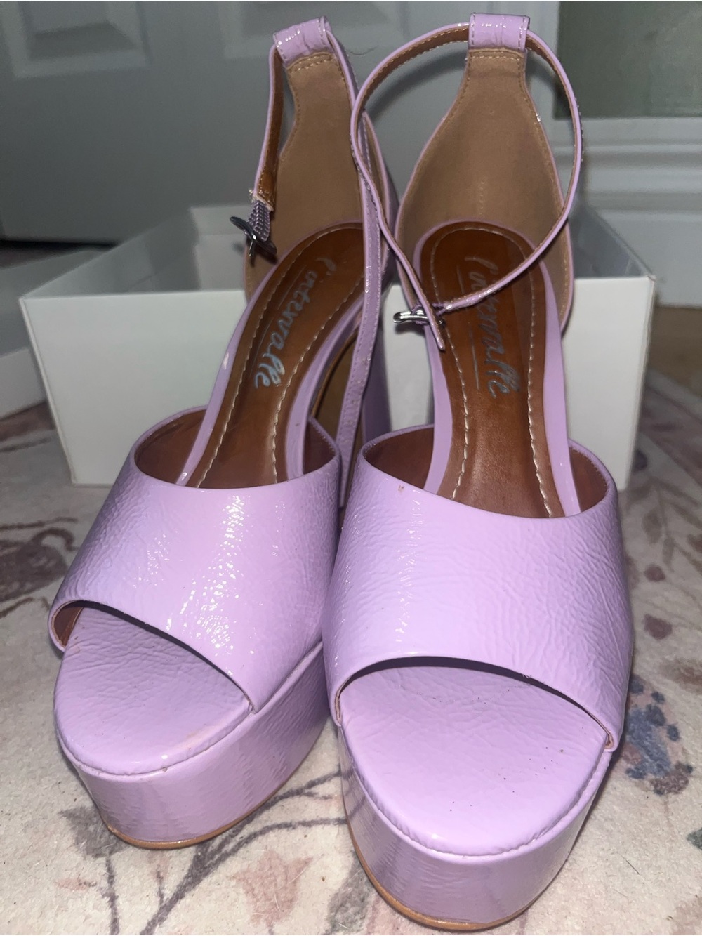 L'Intervalle Purple Platform Heels